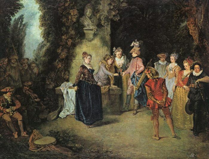 Jean-Antoine Watteau Love in the French Theatre China oil painting art